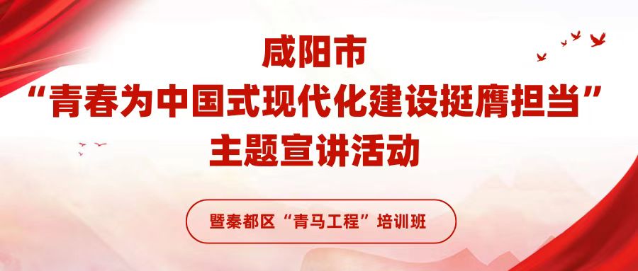 2024年咸陽市“青春為中國式現(xiàn)代化建設(shè)挺膺擔(dān)當(dāng)”主題宣講活動(dòng)暨秦都區(qū)“青馬工程”培訓(xùn)班正式舉辦